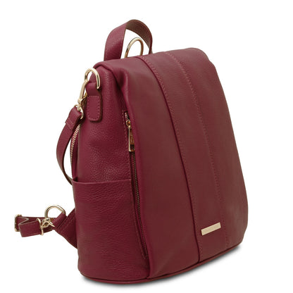 TL Bag - Weicher Lederrucksack - wandelbare 2-in-1 Rucksack-Schultertasche