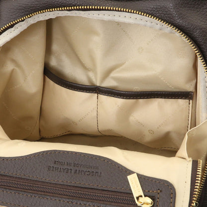 TL Bag - Weicher Lederrucksack - wandelbare 2-in-1 Rucksack-Schultertasche