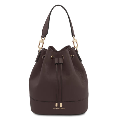 TL Bag - Borsa a secchiello in pelle