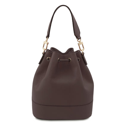 TL Bag - Borsa a secchiello in pelle