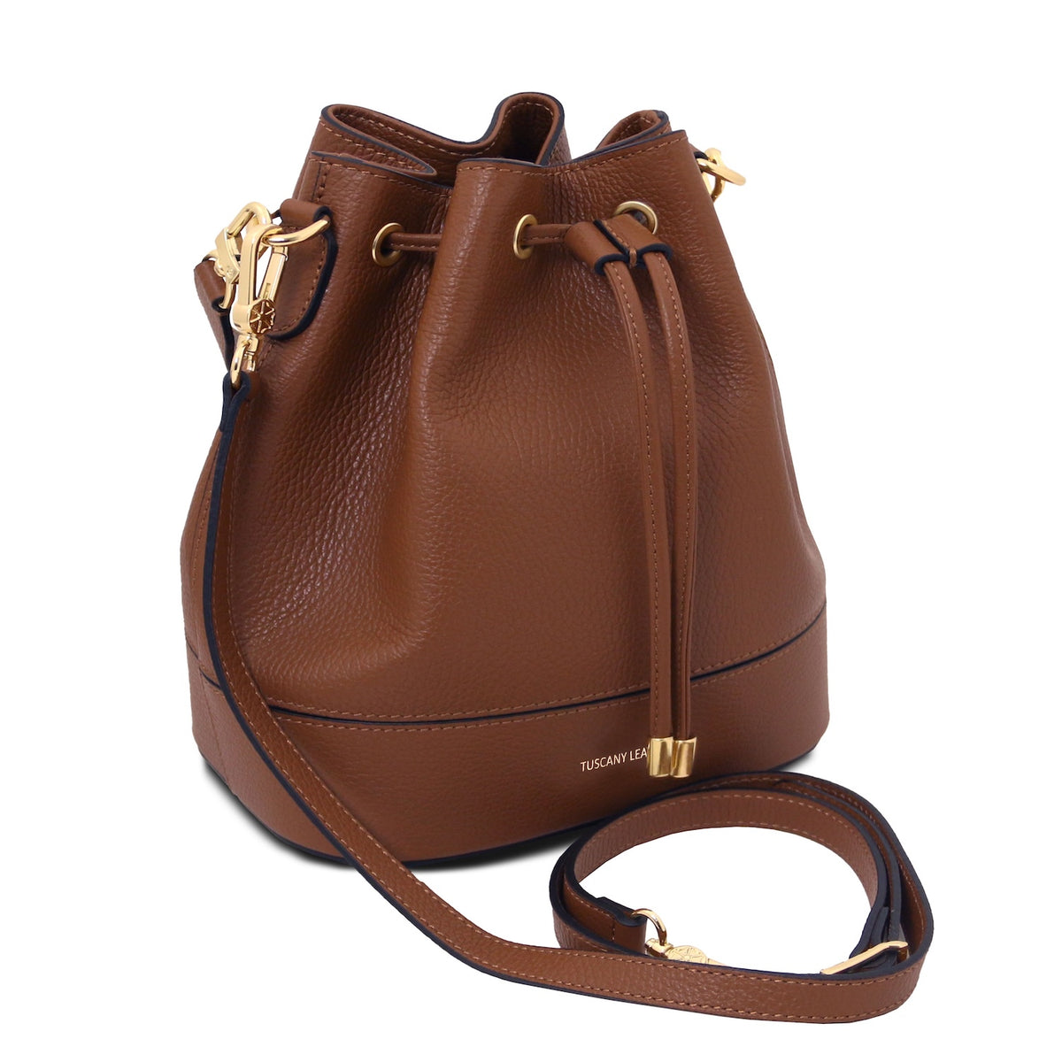 TL Bag - Borsa a secchiello in pelle