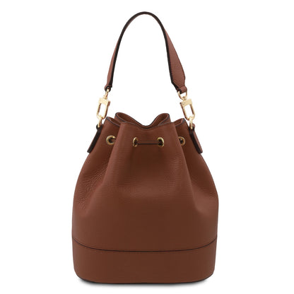 TL Bag - Borsa a secchiello in pelle