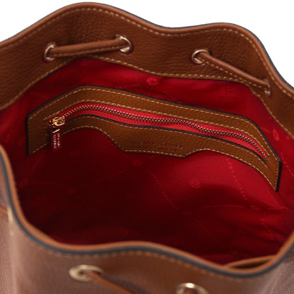 TL Bag - Borsa a secchiello in pelle