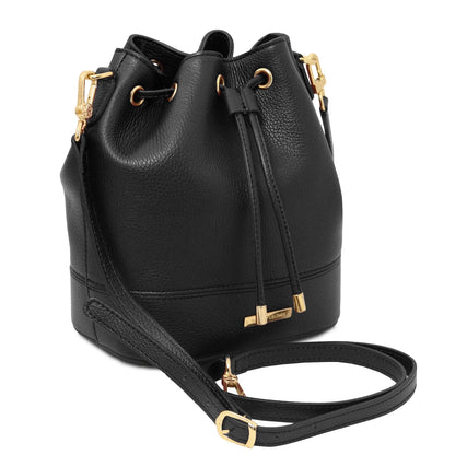TL Bag - Borsa a secchiello in pelle
