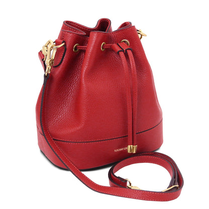 TL Bag - Borsa a secchiello in pelle