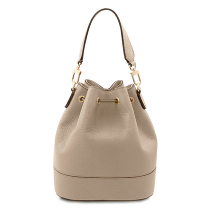 TL Bag - Borsa a secchiello in pelle