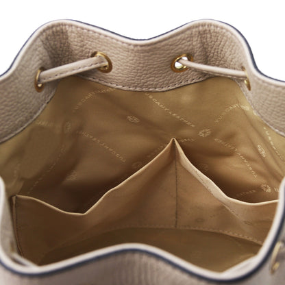 TL Bag - Borsa a secchiello in pelle