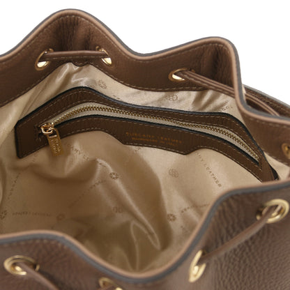TL Bag - Borsa a secchiello in pelle