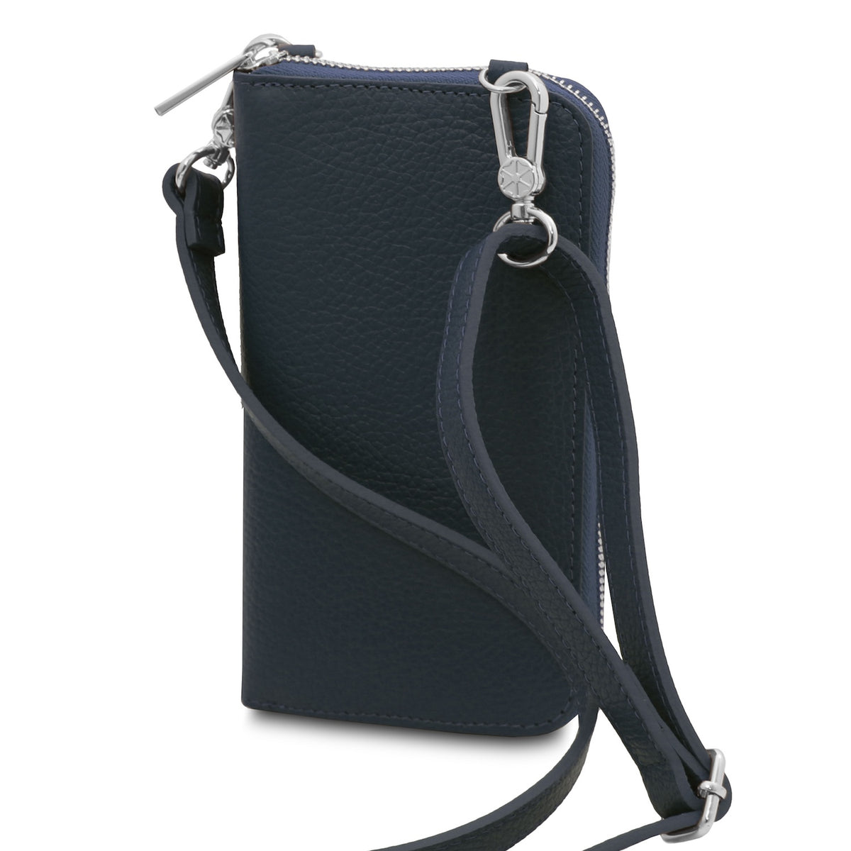 TL Bag - Portafoglio in pelle con tracolla - porta telefono