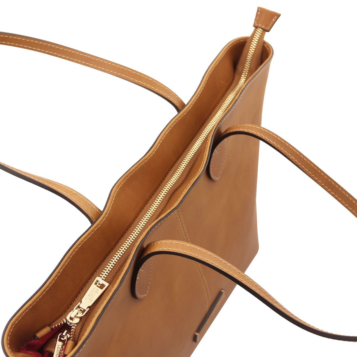 Essenza - Long handle leather tote bag | TL142612
