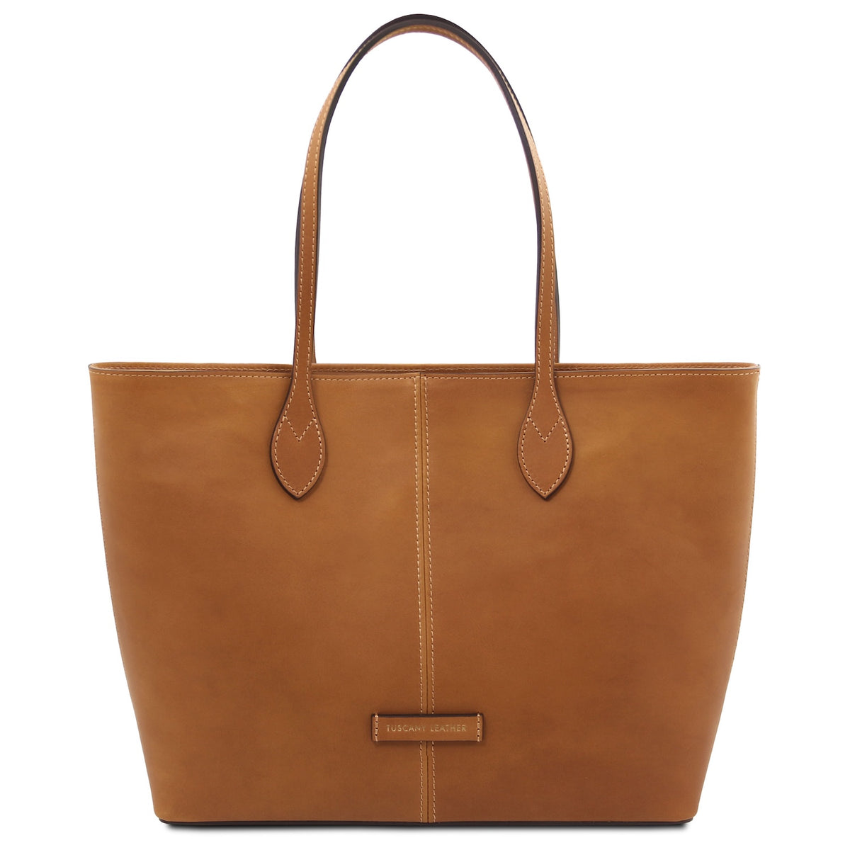 Essenza - Long handle leather tote bag | TL142612