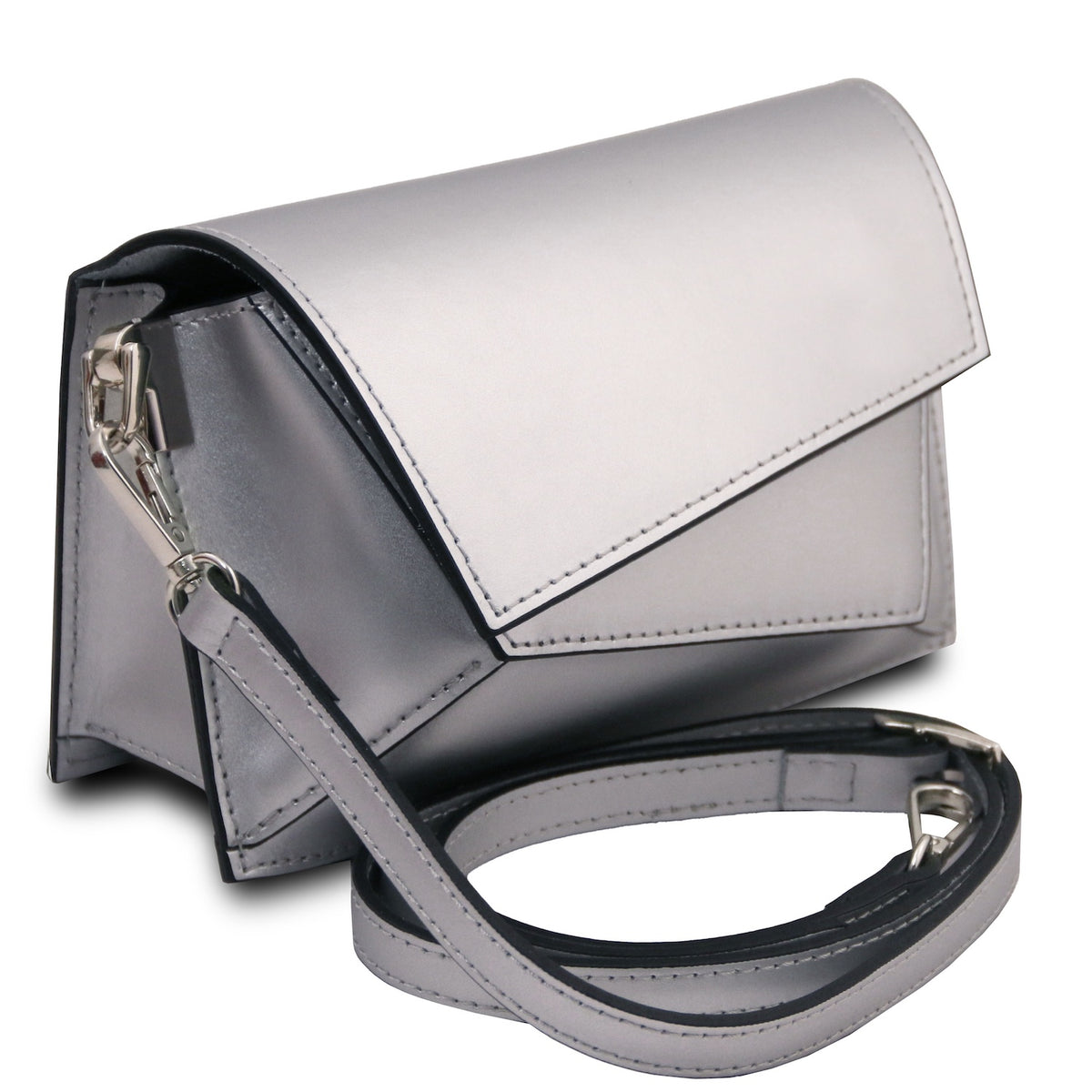 TL Bag - Sac à bandoulière en cuir métallisé | TL142618