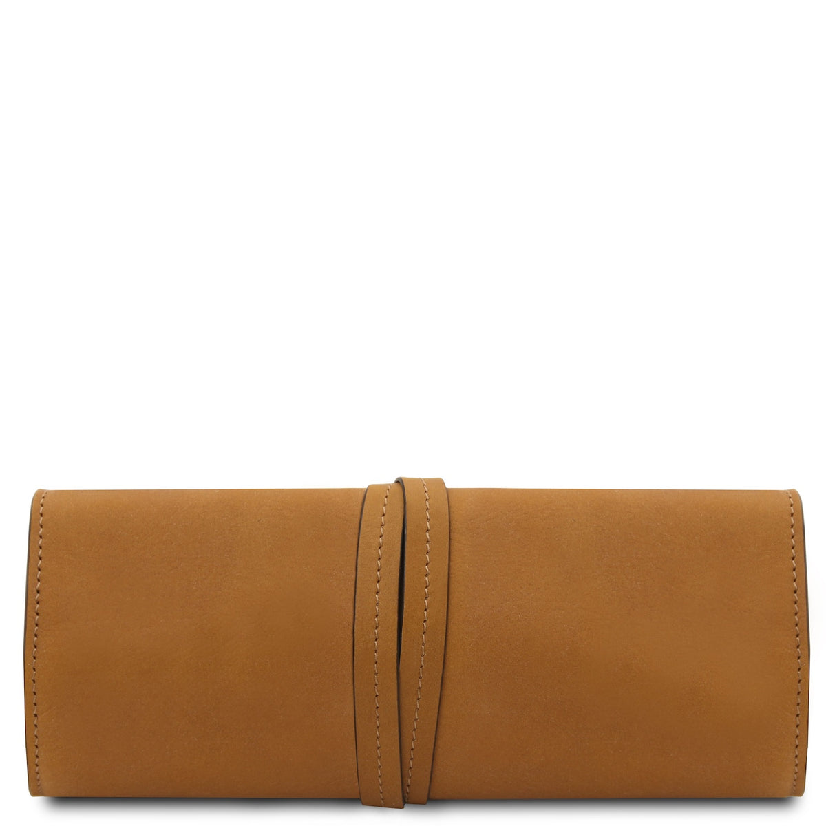 Estuche enrollable de cuero para joyas en cuero de curtido vegetal | TL142625