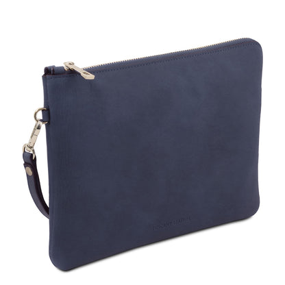 Will - Leather clutch bag with handle