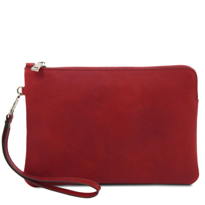Will - Leather clutch bag with handle