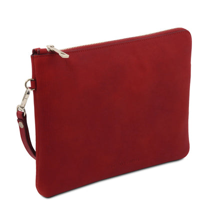 Will - Leather clutch bag with handle