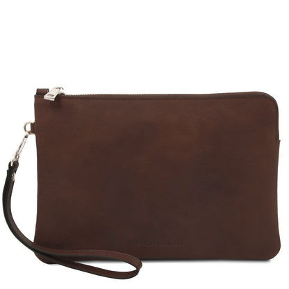 Will - Leather clutch bag with handle