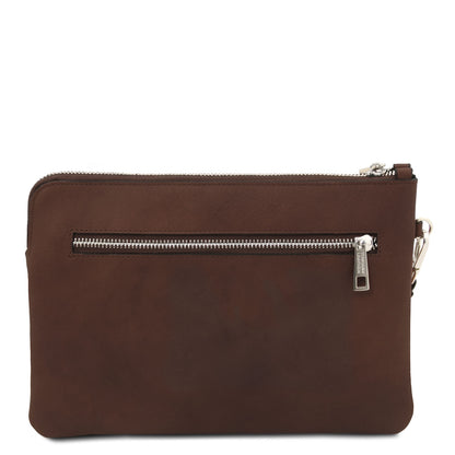 Will - Leather clutch bag with handle