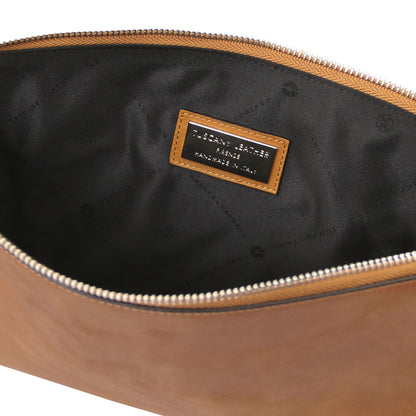 Giulio - Clutch maxi em pele com asa