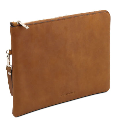 Giulio - Clutch maxi em pele com asa