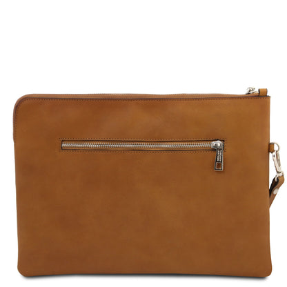 Giulio - Clutch maxi em pele com asa
