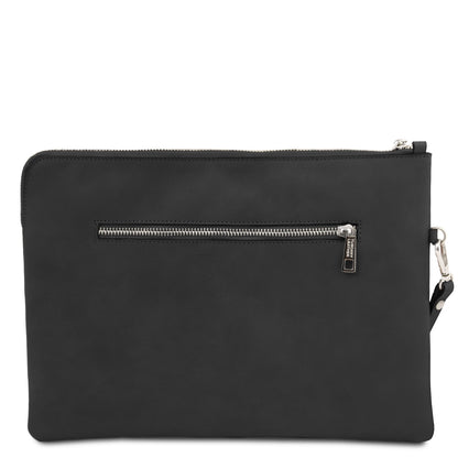 Giulio - Clutch maxi em pele com asa
