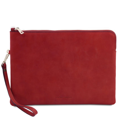 Giulio - Clutch maxi em pele com asa