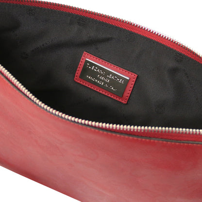 Giulio - Clutch maxi em pele com asa