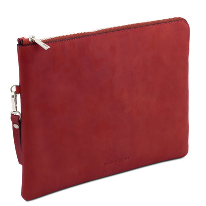 Giulio - Clutch maxi em pele com asa