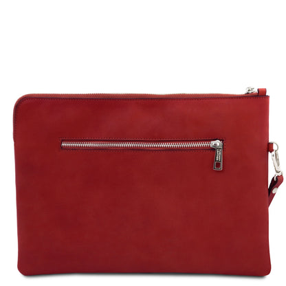 Giulio - Clutch maxi em pele com asa