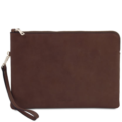 Giulio - Clutch maxi em pele com asa