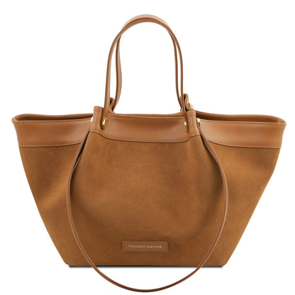 Soleil - Suede Leather Shopping bag