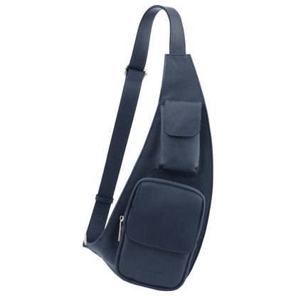 Leather crossover bag | men's sling bag