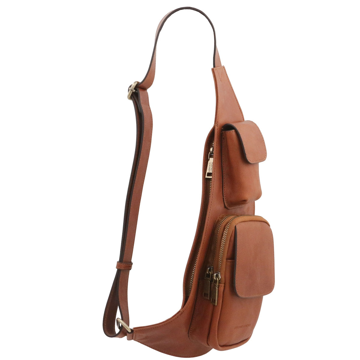 Leather crossover bag | men's sling bag