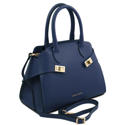 Coccola - leather handbag in smooth leather