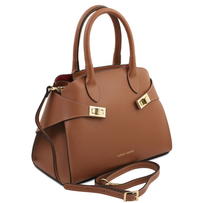 Coccola - leather handbag in smooth leather