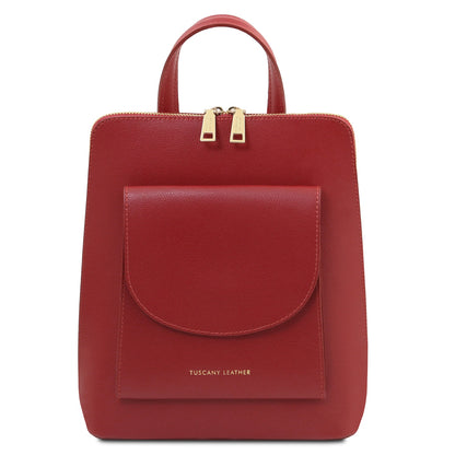 Paris - Small Convertible Backpack in Palmellato Leather