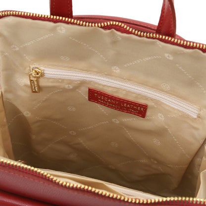 Paris - Small Convertible Backpack in Palmellato Leather