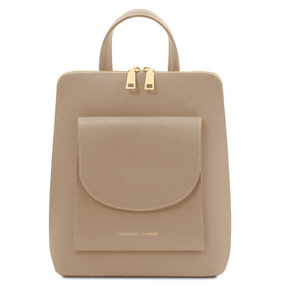 Paris - Small Convertible Backpack in Palmellato Leather
