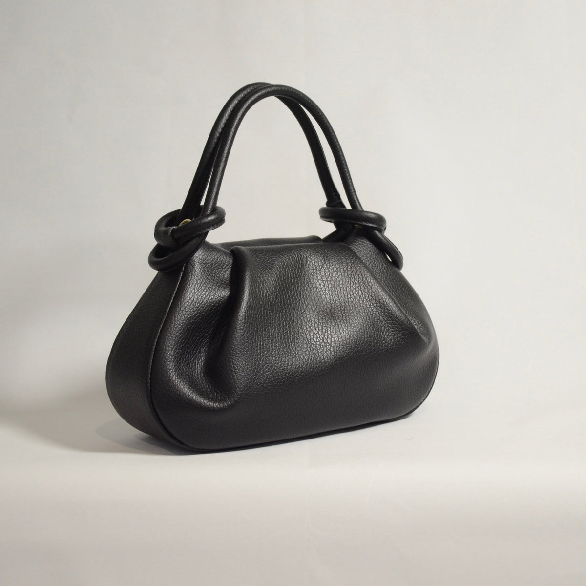 Anello Small Pebbled Leather Handbag