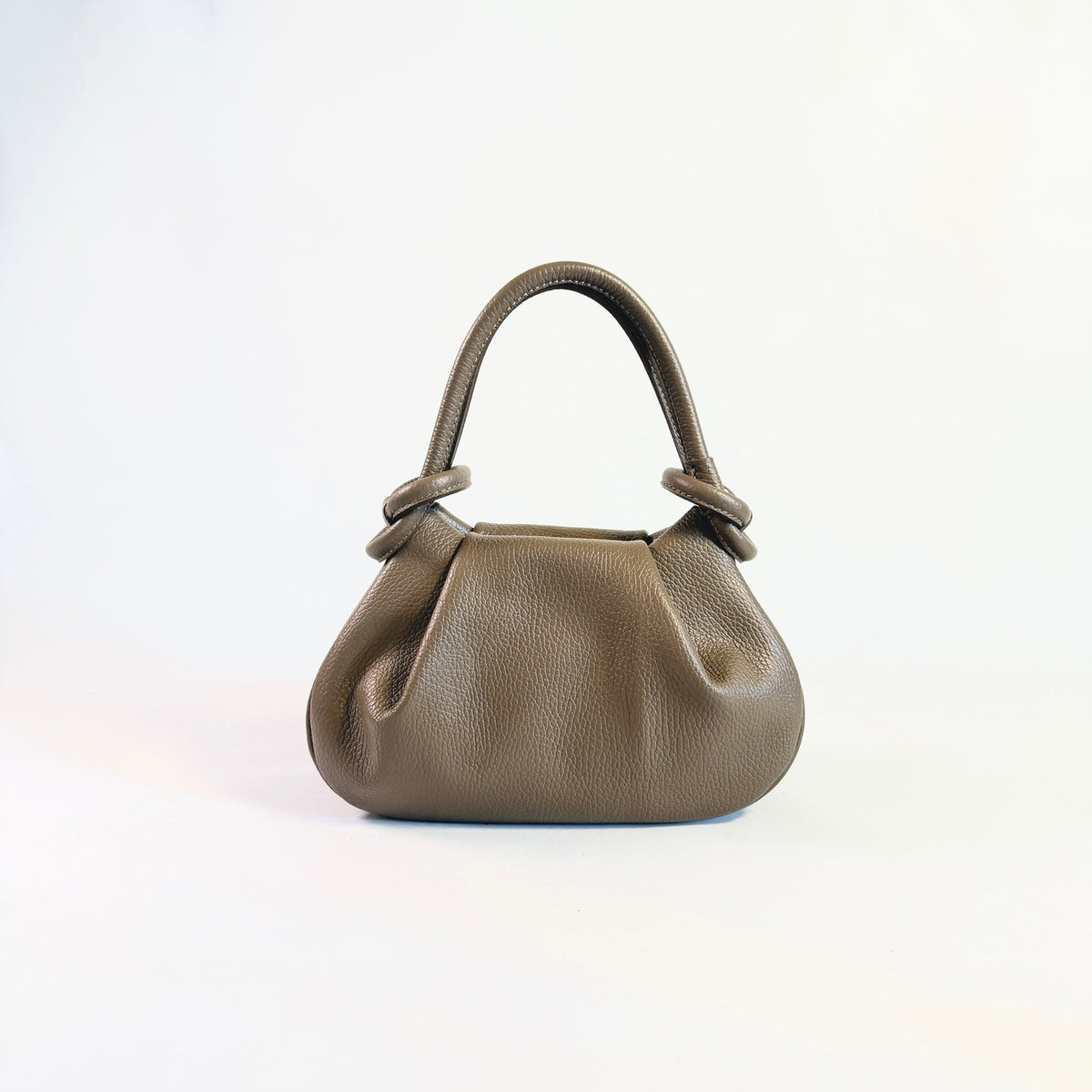 Anello Small Pebbled Leather Handbag