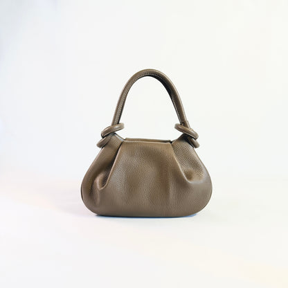 Anello Small Pebbled Leather Handbag