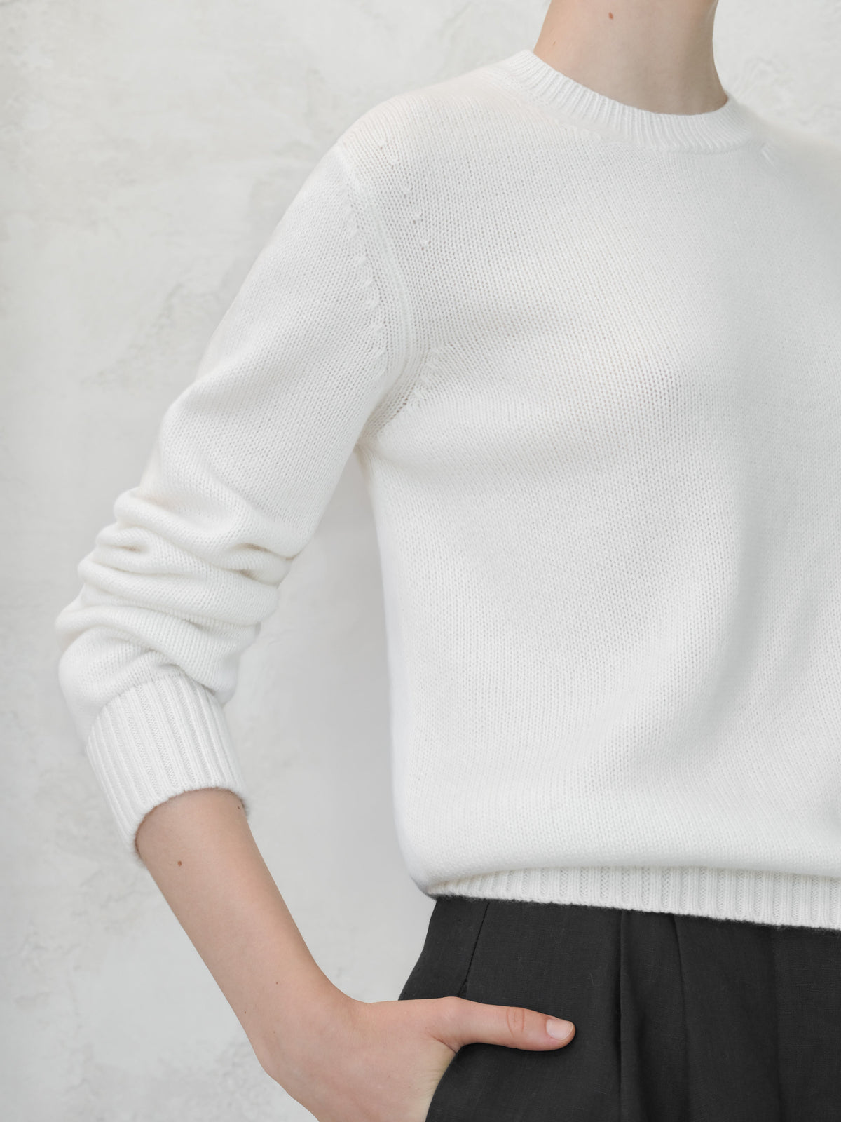 Pure Cashmere Crewneck Sweater