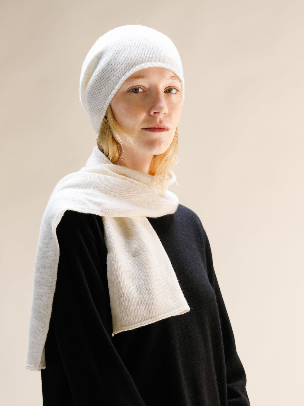 Wool & Cashmere Blend Beanie (3D-Knit)