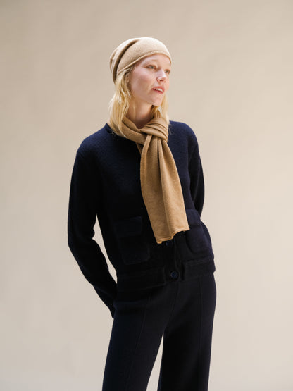 Wool & Cashmere Blend Beanie (3D-Knit)