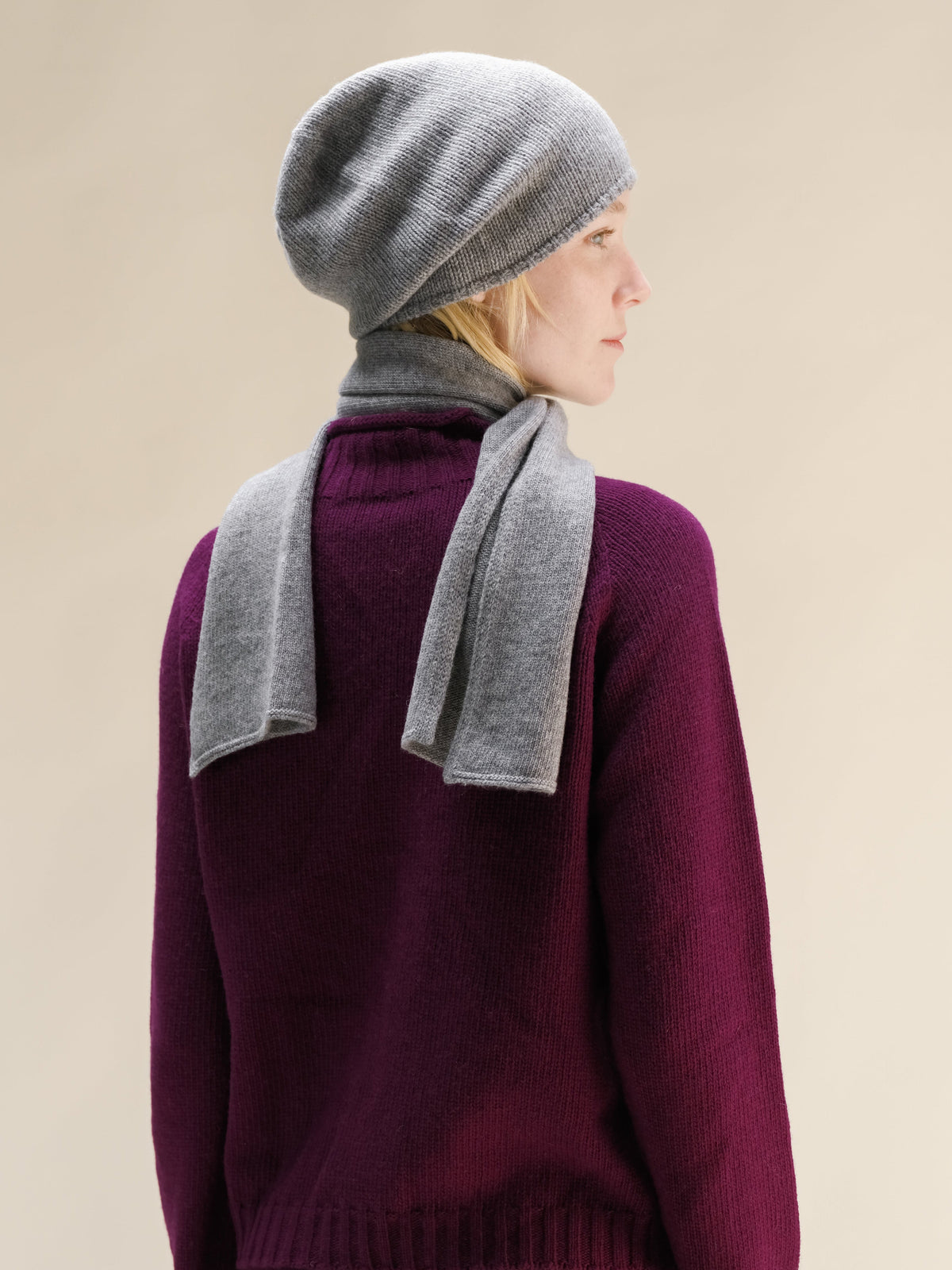 Wool & Cashmere Blend Beanie (3D-Knit)