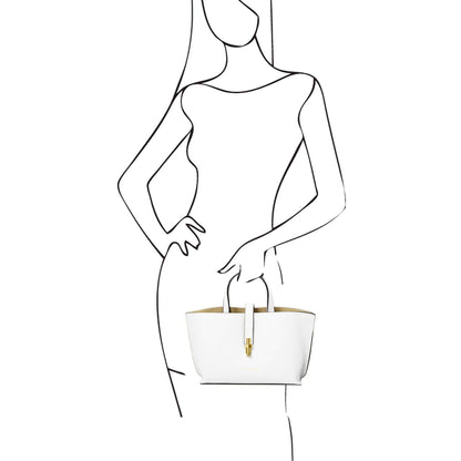 Leather handbags Agatha - Women's leather tote purse | TL142456 San Rocco Italia