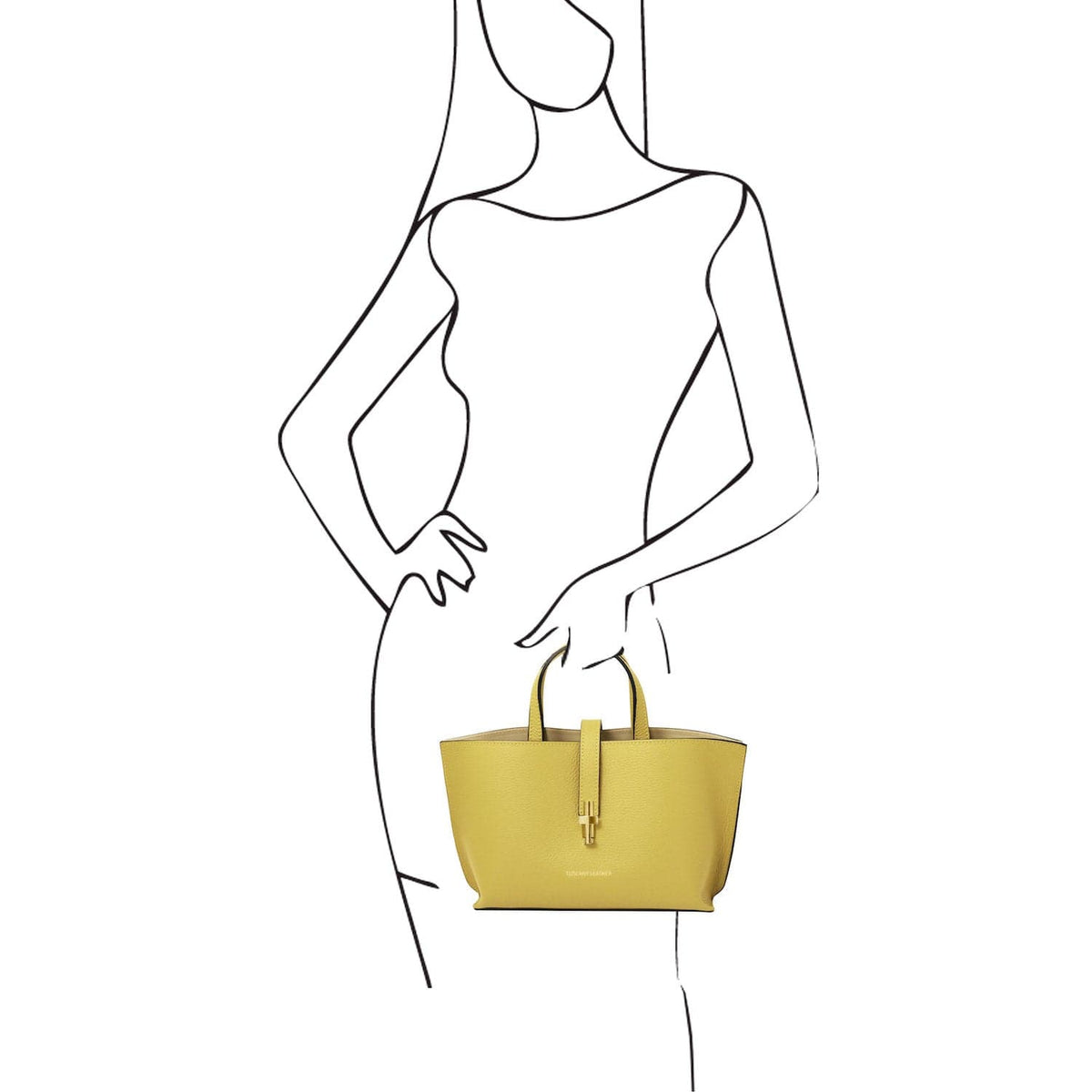 Leather handbags Agatha - Women's leather tote purse | TL142456 San Rocco Italia