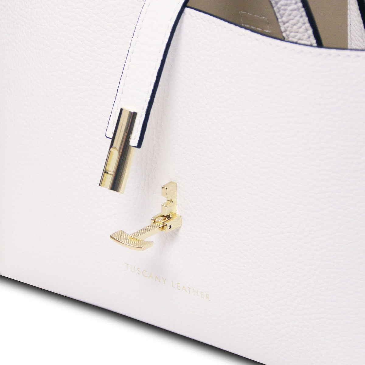 Leather handbags Agatha - Women's leather tote purse | TL142456 San Rocco Italia
