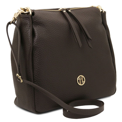 Leder-Schultertaschen Amy - Soft Italian leather shopping bag | TL142385 San Rocco Italia